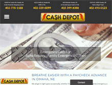 Tablet Screenshot of cashdepotomaha.com